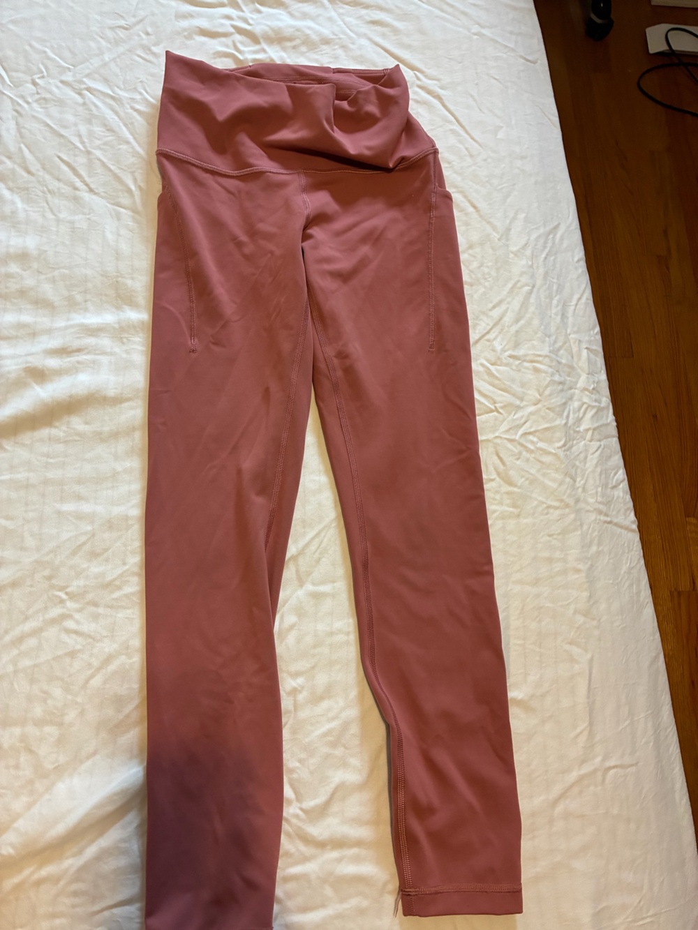 Lululemon Wunder Train High-Rise Tight with Pockets 28"— Dusty Rose